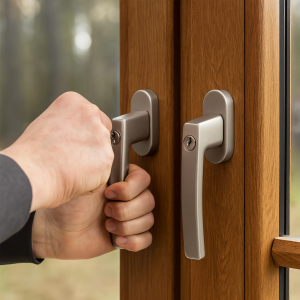 Einbruchschutz Fenstergriffe Montage Beispiel Key-Komeet Sicherheitstechnik
