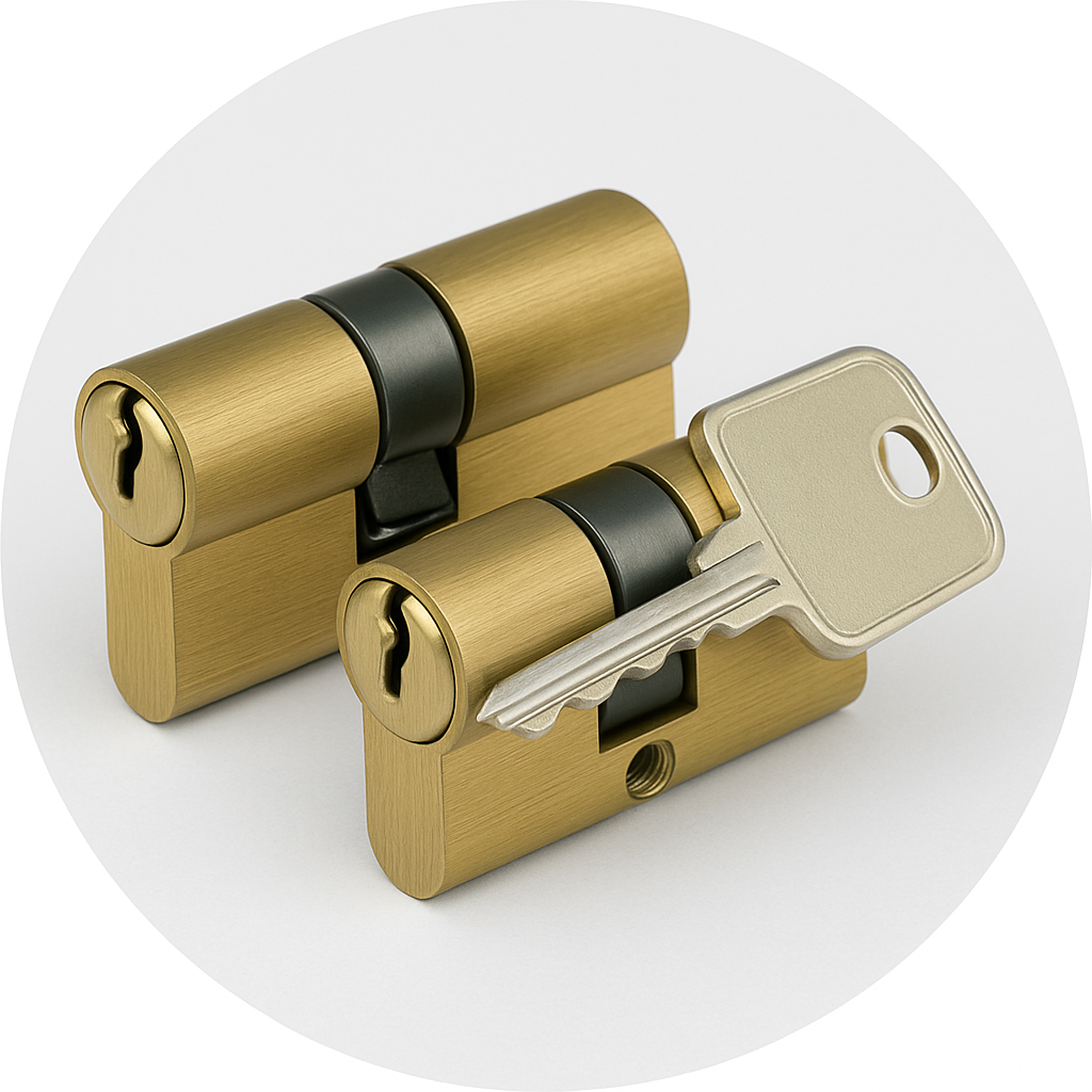 Schließanlagen beispiel Bild von KI. Sicherheitstechnik und Schlüsseldienst